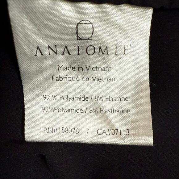 Anatomie Kenya Safari Jacket in Black Size S Two Way Zipper High Neck Slim Fit - Picture 10 of 10